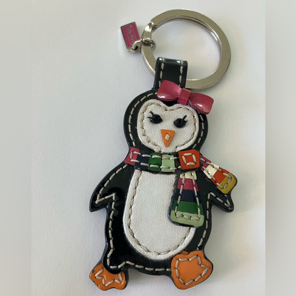 Coach Multicolor Penguin Keychain vintage 90’s